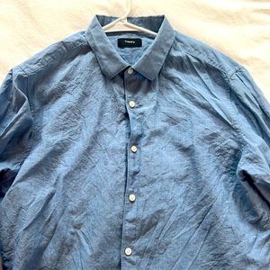 Theory Linen Button Down
